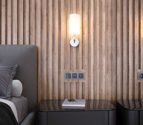 W0032704/ Рамка на 3 поста Acrylic (графит)