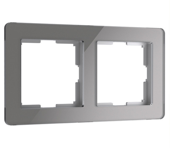 W0022704/ Рамка на 2 поста Acrylic (графит)