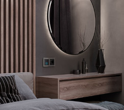 W0022704/ Рамка на 2 поста Acrylic (графит)