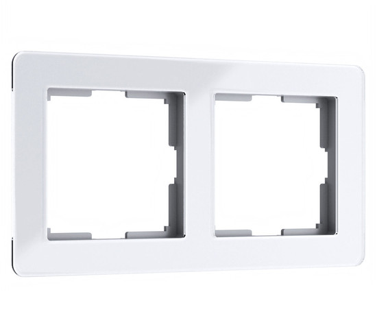 W0022701/ Рамка на 2 поста Acrylic (белый)