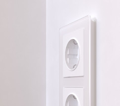 W0022701/ Рамка на 2 поста Acrylic (белый)