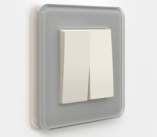 W1120062/ Выключатель двухклавишный (айвори матовый)