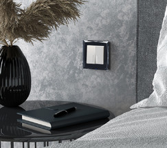 W1120161/ Выключатель двухклавишный с подсветкой (белый матовый)