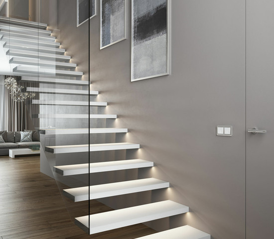 W1110161/ Выключатель одноклавишный с подсветкой (белый матовый)