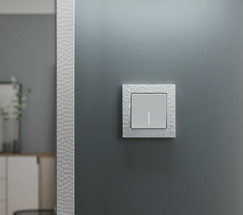 W1110161/ Выключатель одноклавишный с подсветкой (белый матовый)