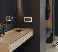 W0022611/ Рамка на 2 поста Platinum (шампань)