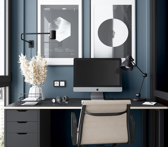 W0022608/ Рамка на 2 поста Platinum (черный алюминий)