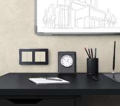 W0022608/ Рамка на 2 поста Platinum (черный алюминий)