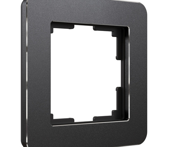 W0012608/ Рамка на 1 пост Platinum (черный алюминий)