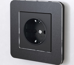 W0012608/ Рамка на 1 пост Platinum (черный алюминий)