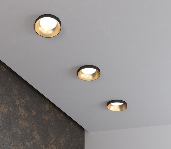 Точечный светильник 112 MR16 золото/черный