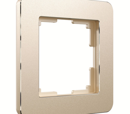 W0012611/ Рамка на 1 пост Platinum (шампань)