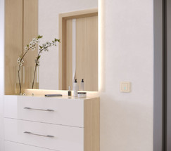 W0012611/ Рамка на 1 пост Platinum (шампань)