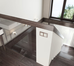 W1123003/ Перекрестный выключатель двухклавишный (слоновая кость)