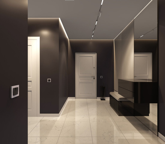 W1123006/ Перекрестный выключатель двухклавишный (чёрный)