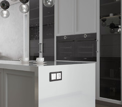 W1123001/ Перекрестный выключатель двухклавишный (белый)