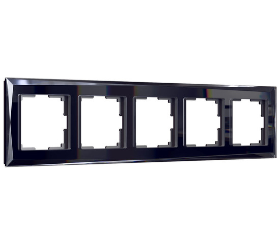 W0051208/ Рамка на 5 постов Diamant (черный)