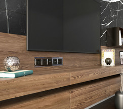 W0051208/ Рамка на 5 постов Diamant (черный)