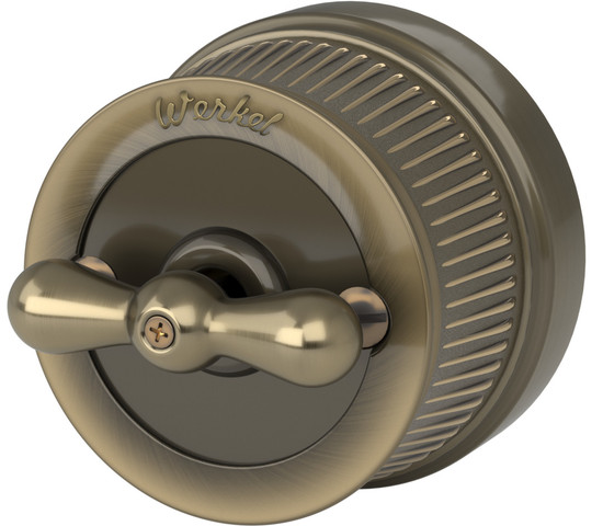 W5720012/ Выключатель на 4 положения двухклавишный (бронзовый) Ретро