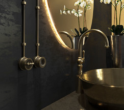 W5720012/ Выключатель на 4 положения двухклавишный (бронзовый) Ретро