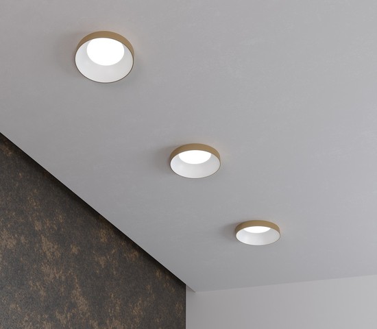 Точечный светильник 112 MR16 белый/золото