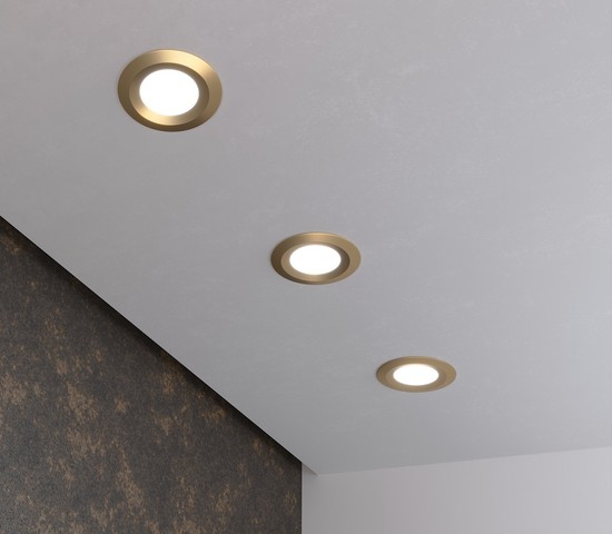 Точечный светильник 110 MR16 золотой