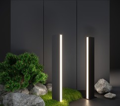 Универсальный уличный светильник 1538 TECHNO LED серый