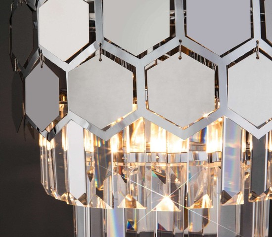 10124/2 хром/прозрачный хрусталь Strotskis (10113/2)