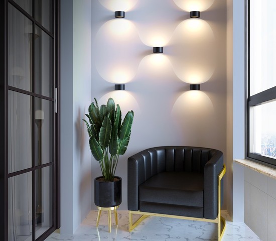 Подсветка интерьерная Coneto LED чёрный (MRL LED 1045)