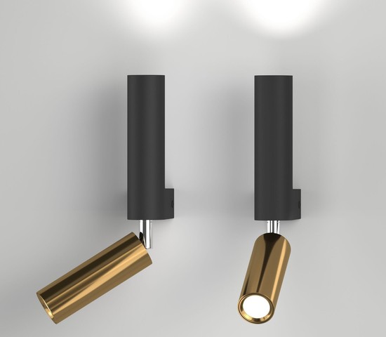 40020/1 LED черный/латунь