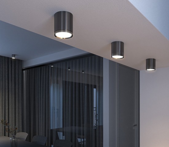 Точечный светильник DLR024 6W 4200K Черный жемчуг