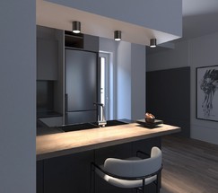 Точечный светильник DLR024 6W 4200K Черный жемчуг