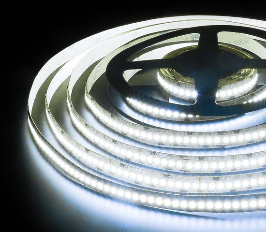 Лента светодиодная 240Led 16W IP65 6500K холодный белый (2835 12V 240Led 16W IP65)