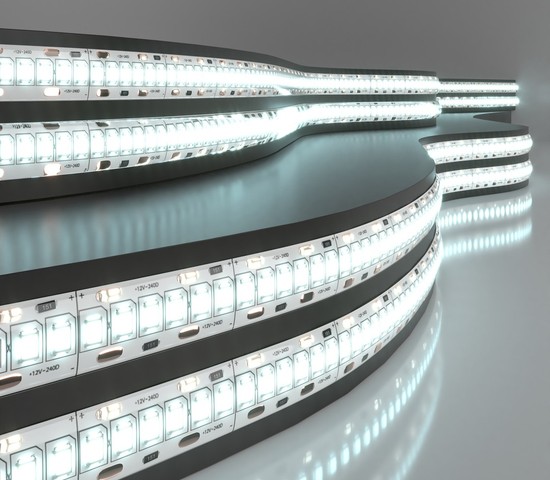 Лента светодиодная 240Led 16W IP65 6500K холодный белый (2835 12V 240Led 16W IP65)