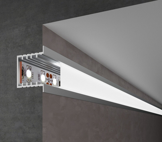 LL-2-ALP017 Встраиваемый алюминиевый профиль для LED ленты (под ленту до 12,4mm)