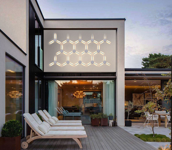 1665 TECHNO LED LEVER белый