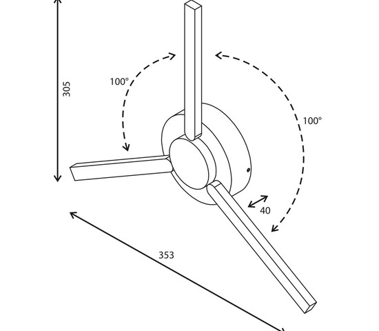 1665 TECHNO LED LEVER белый