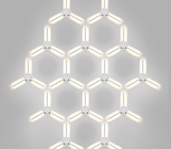 1665 TECHNO LED LEVER белый