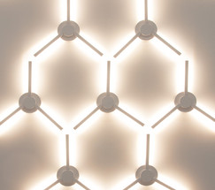 1665 TECHNO LED LEVER белый