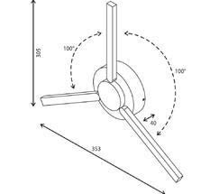 1665 TECHNO LED LEVER белый