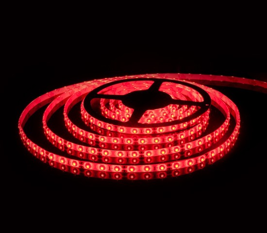Лента светодиодная 60Led 14,4W IP65 красный (5050 24V 60Led 14,4W IP65)