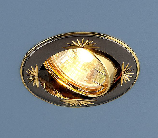 104A MR16 GU/GD черный/золото