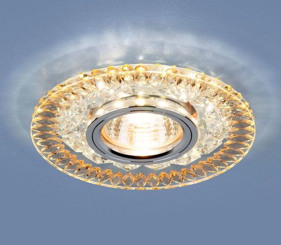 2198 MR16 CL/GD прозрачный/золото