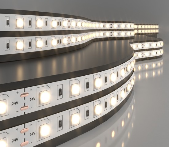 Лента светодиодная 60Led 14,4W IP20 3300K тёплый белый (5050 24V 60Led 14,4W IP20)