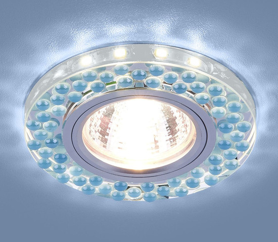 2194 MR16 SL/BL зеркальный/голубой