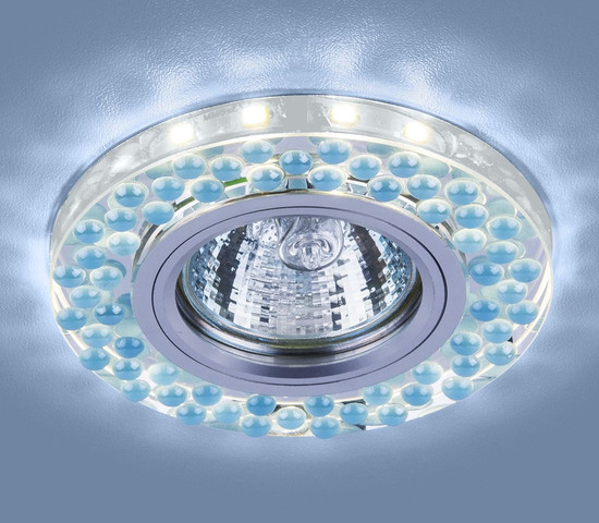 2194 MR16 SL/BL зеркальный/голубой