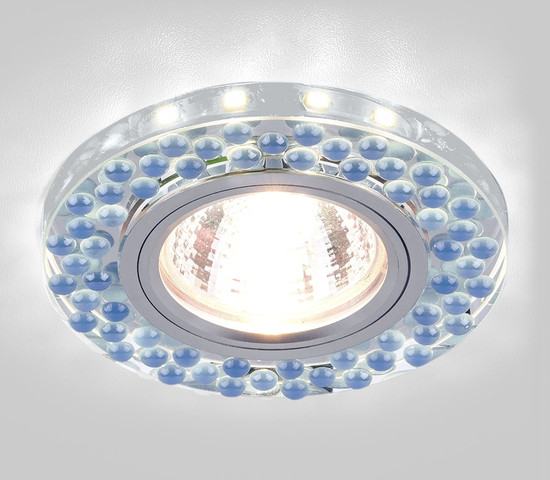 2194 MR16 SL/BL зеркальный/голубой