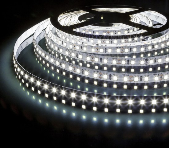 Лента светодиодная 120Led 9,6W IP20 6500K холодный белый (2835 24V 120Led 9,6W IP20)