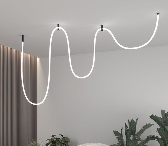 Гибкий неон 336Led 12W IP20 4200K Full light круглый дневной белый, 5 м (24V 12W 336Led 2835 IP20)