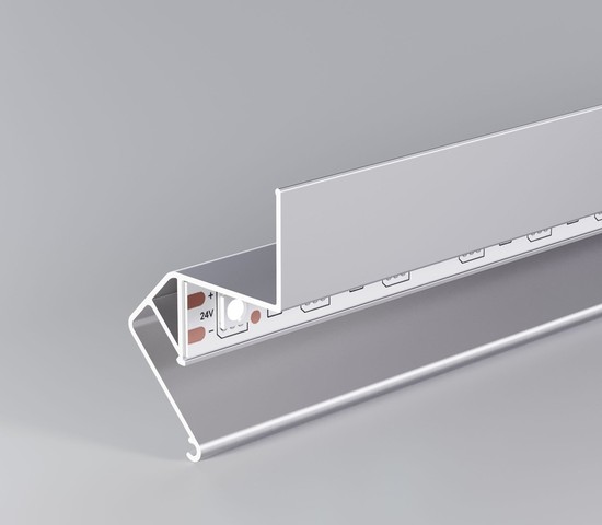 LL-2-ALP020 Теневой профиль для натяжных потолков для LED ленты (под ленту до 10 mm)